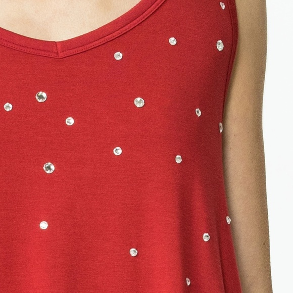 Sissy Tank with Rhinestone Tank, NWT - Picture 2 of 4